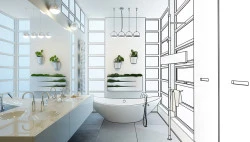 Conception de salle de bain au Pouliguen